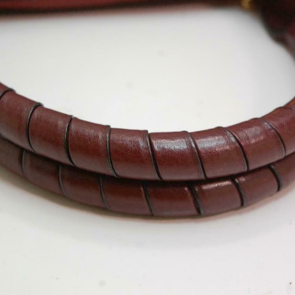 Auth Chloe Marcie Medium Shoulder Bag Leather Red - Picture 9 of 15